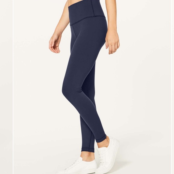 NWOT navy blue wunder under luxtreme Lululemon size 12 - Picture 3 of 8
